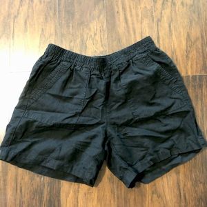 Black roots shorts worn once without tags